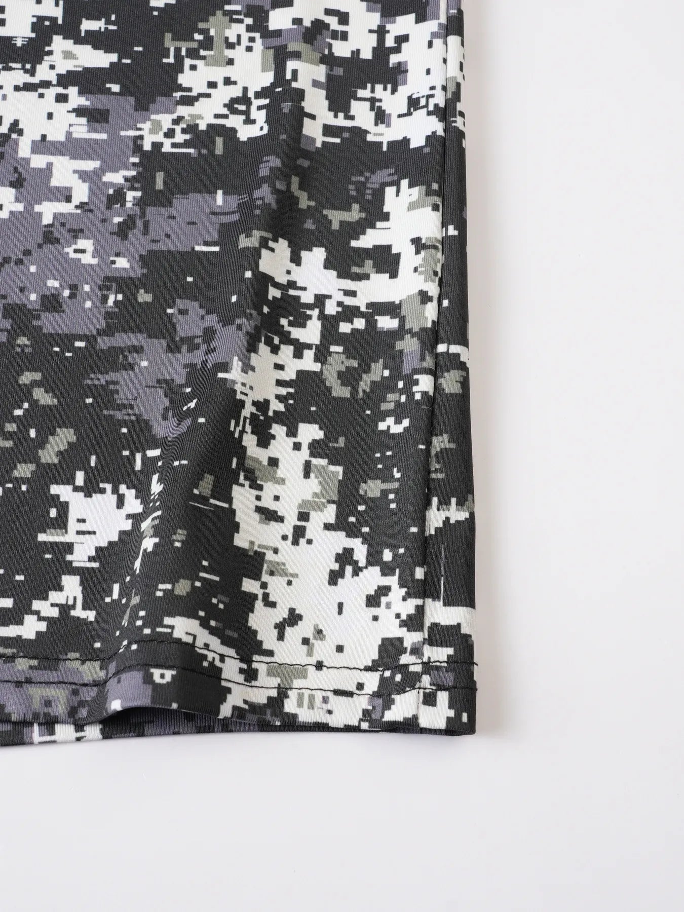 Men's Camouflage Casual Outdoor Crew-Neck Short-Sleeve Jogging Top