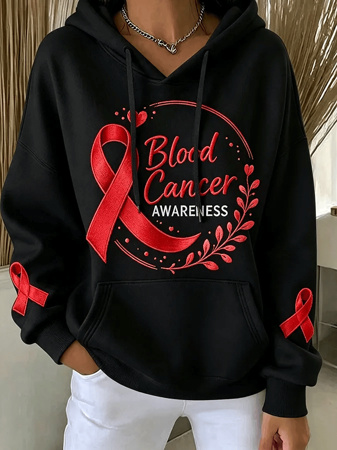 Women's Casual Printed Hooded Sweatshirt