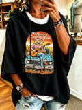 Women's Music-Themed Graphic Casual Sweatshirt