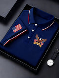 Men's Vintage America 250th Anniversary Print Polo Shirt