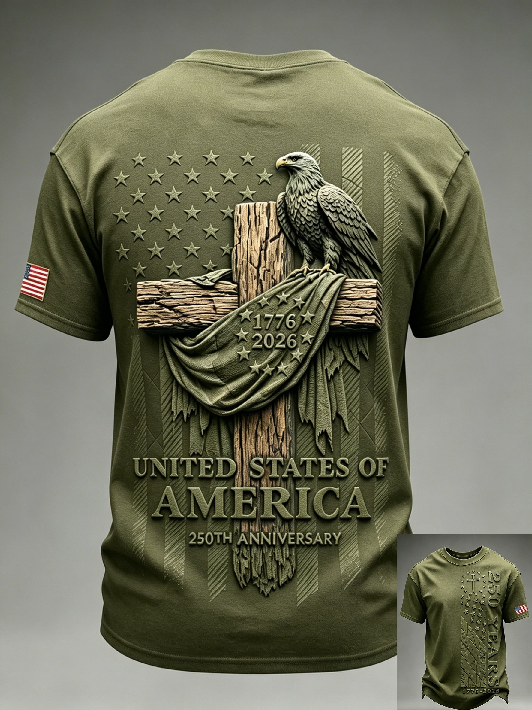 Men's 250th Anniversary Faith-Print Top