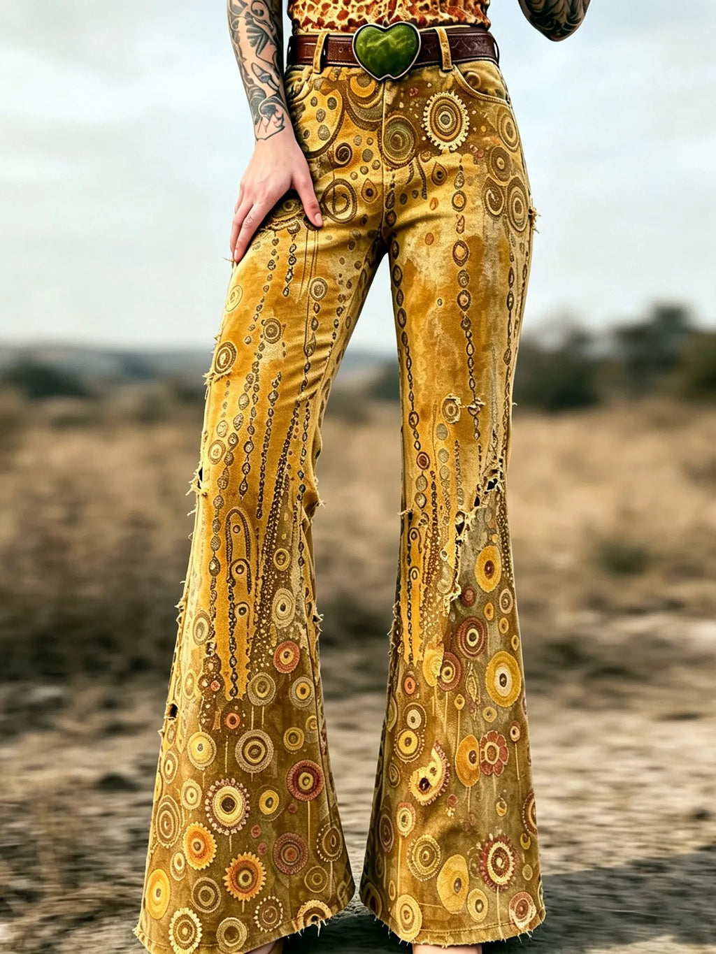 Women's Retro Bohemian Hippie Style Printed Casual Pants