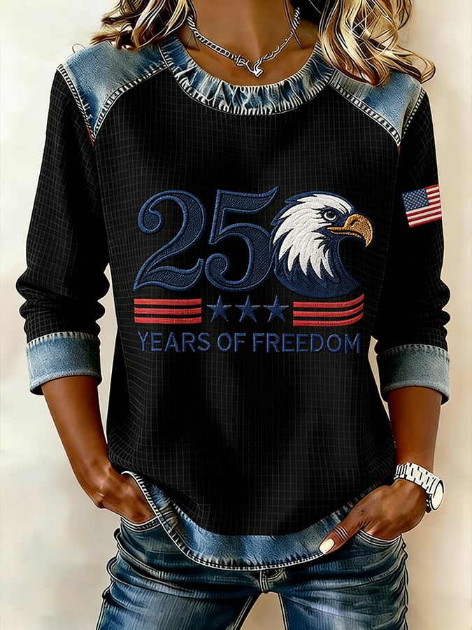 Women's 250th Anniversary Printed Short-Sleeved T-Shirt