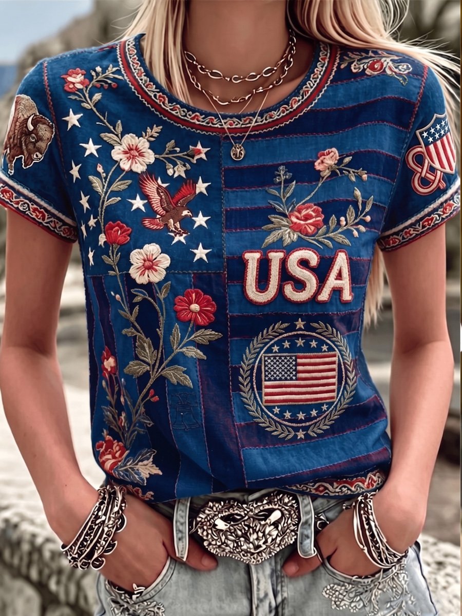 Women's American 250th Print T-Shirt