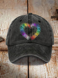 All Cancer Awareness Heart Ribbon Hat