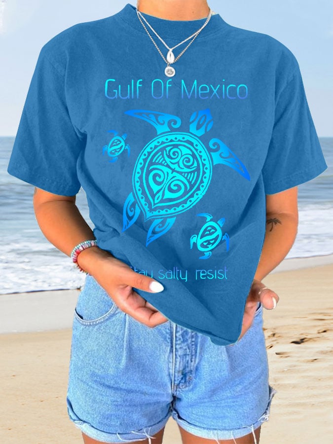 Women's Gulf Of Mexico Print T-Shirt