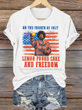 Women's   Lemon Pound Cake  Printed T-Shirt