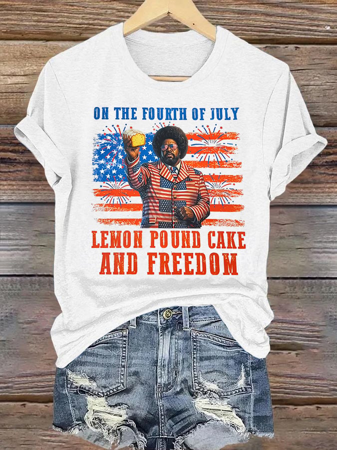 Women's   Lemon Pound Cake  Printed T-Shirt