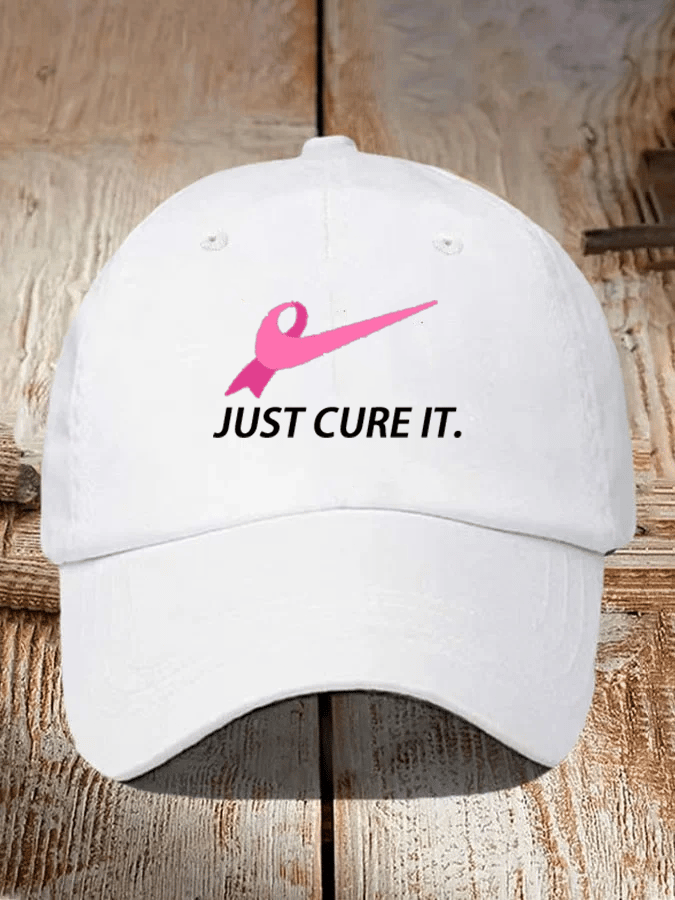 Unisex  JUST CURE IT Print  Cap