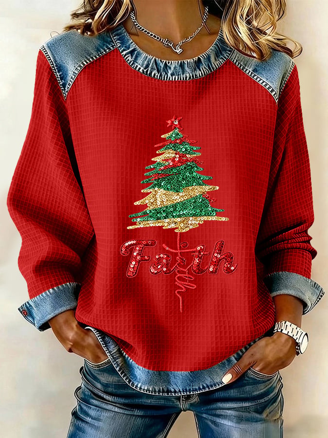 Women's Christmas Faith Casual Sweatshirt