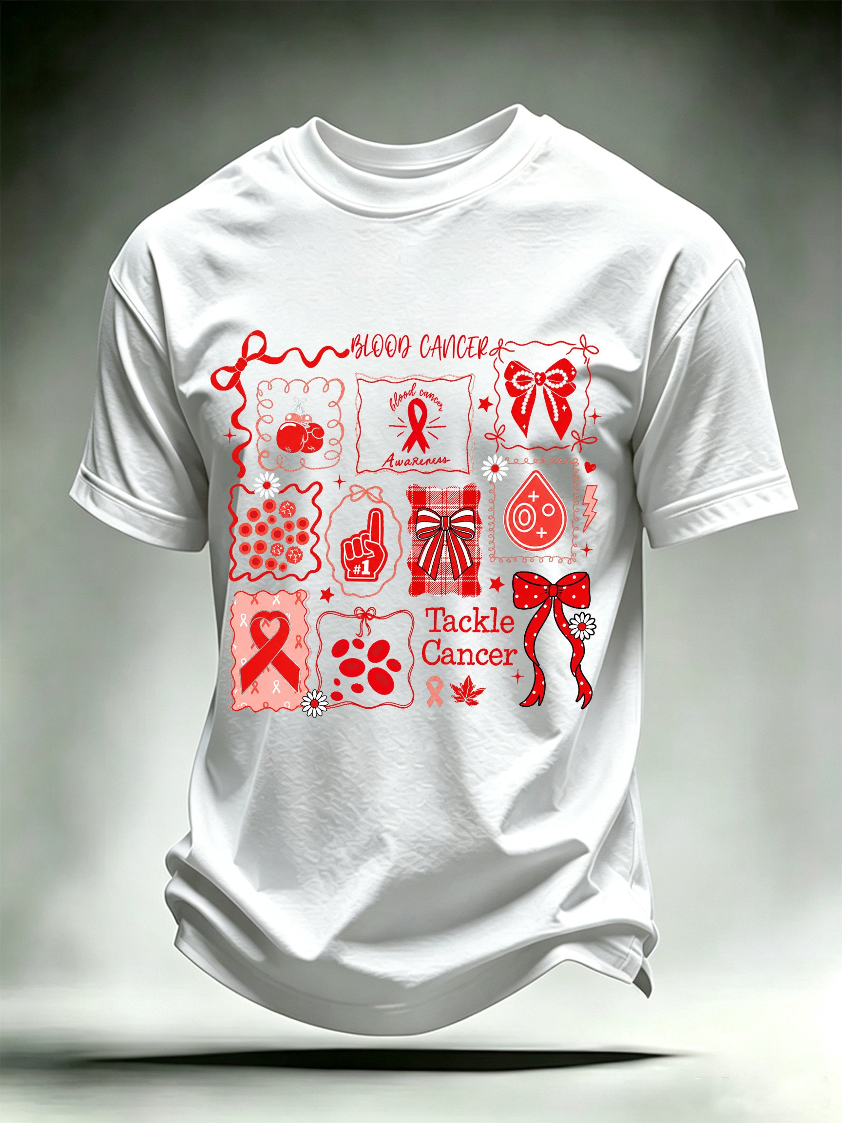 Men's Tackle Cancer Print T-Shirt