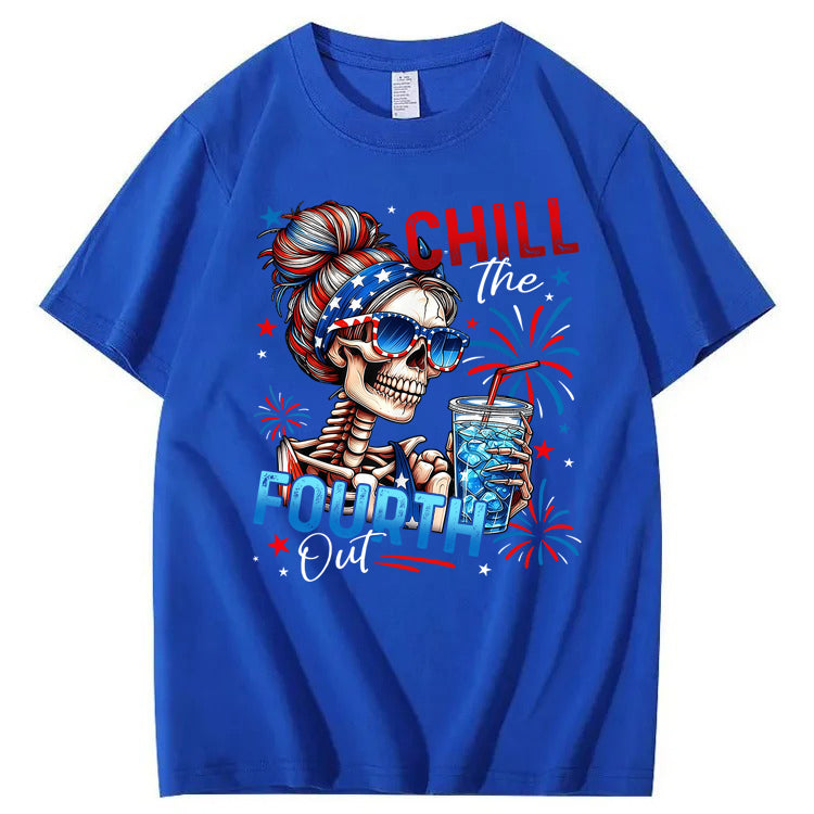 Chill The Fourth Out 100% Cotton T-Shirt