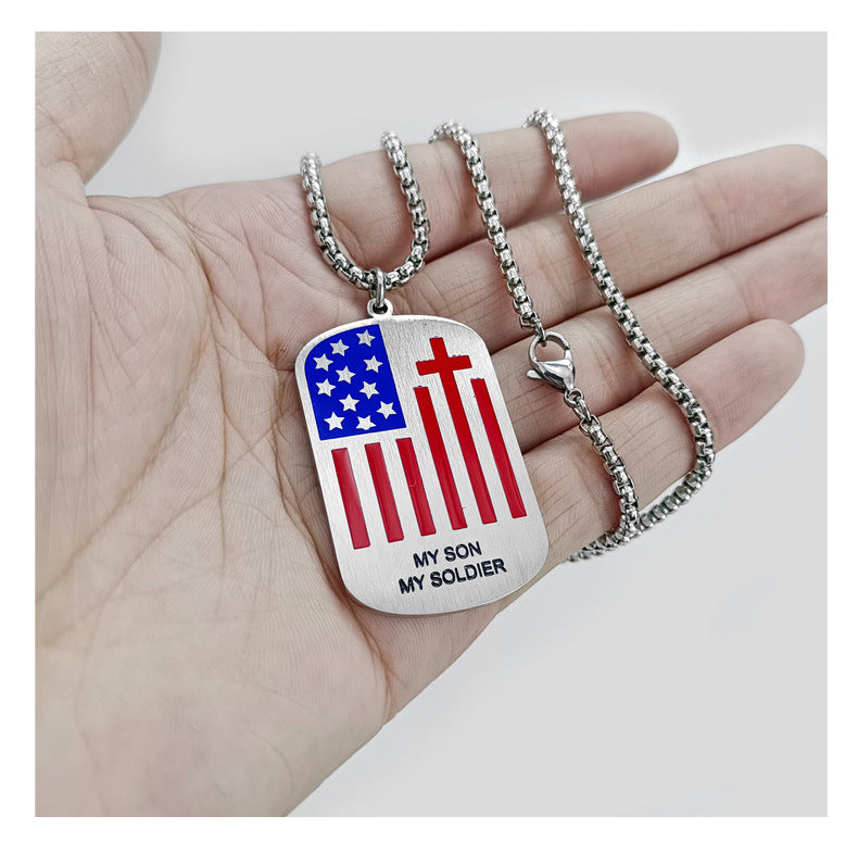 Independence Day Square Series Necklace