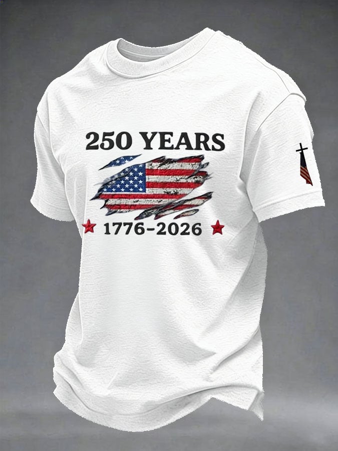 Men's Casual Printed Short-Sleeve T-Shirt