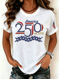 Women's Retro 1776–2026 250 Year Print T-Shirt