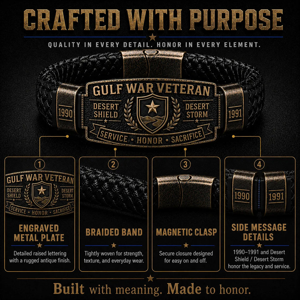 Gulf War Veteran Honor Bracelet
