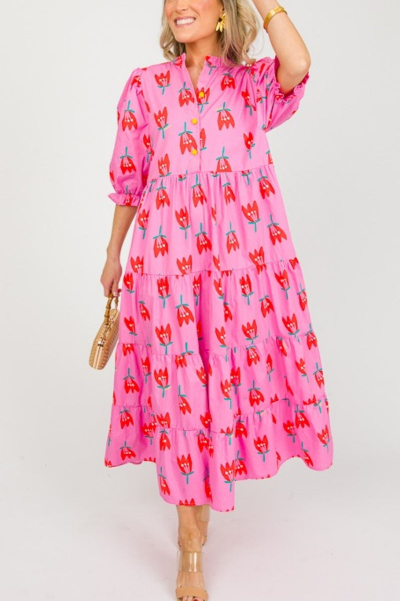 Karlie Poppy Strawberry Maxi
