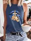 Women's Autism Awareness Don't Judge What You Don't Understand Round Neck Casual Tank