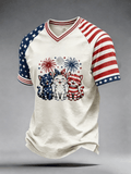 Men's Independence Day Animal Print T-Shirt