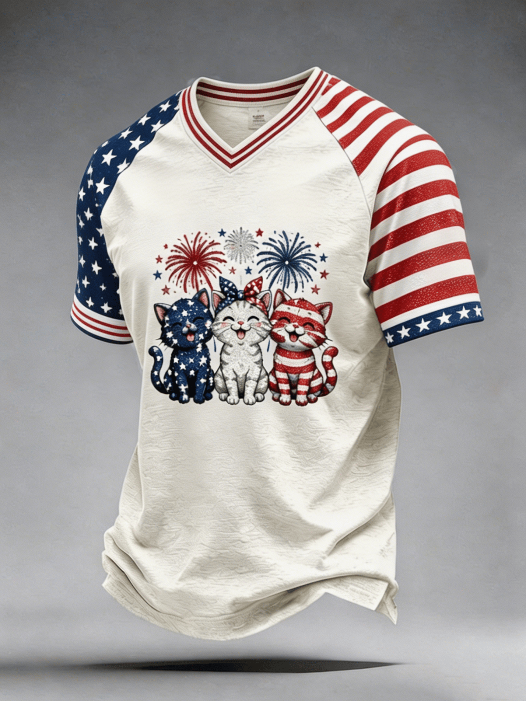Men's Independence Day Animal Print T-Shirt
