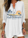 Women's Gulf Of Mexico Casual Printed Shirt