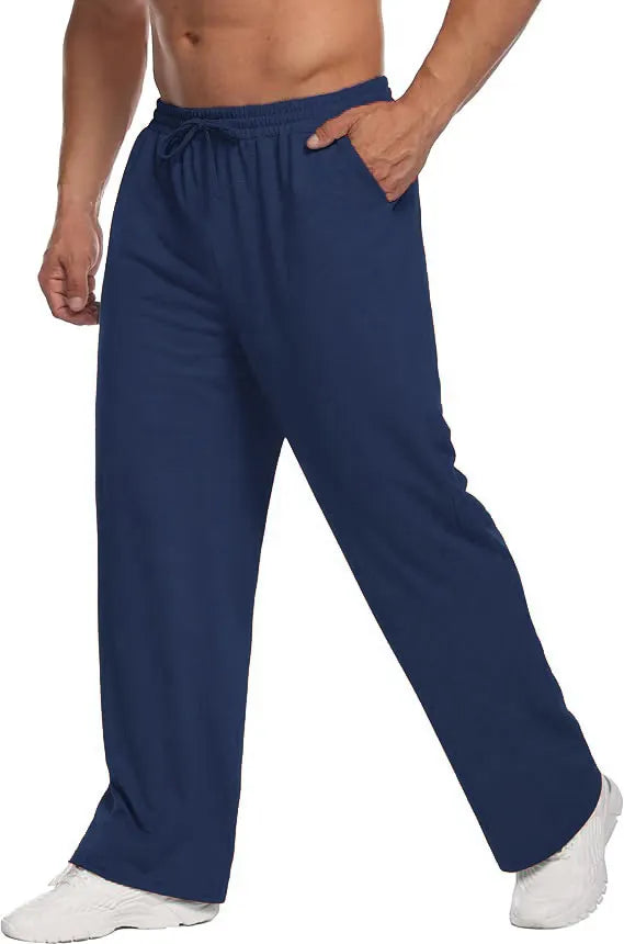 Men's Loose Fitting Casual Pants for Relaxed Fit Oversize Clothing Comfortable Drawstring Lounge