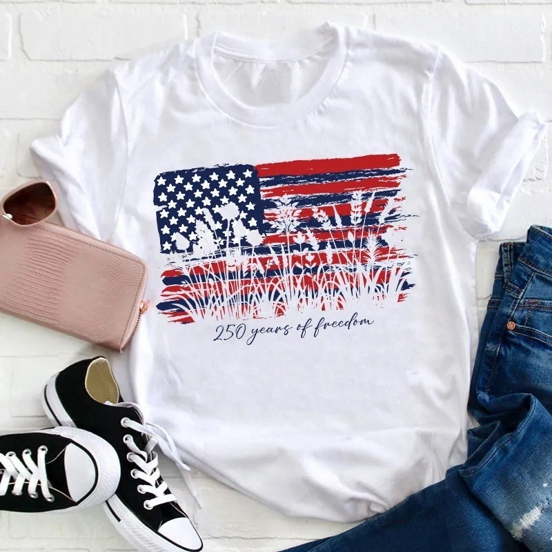 Land Of The Free Home Of The Brave Cotton T-Shirt