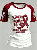 Women's Blood Cancer Awareness V-neck T-shirt