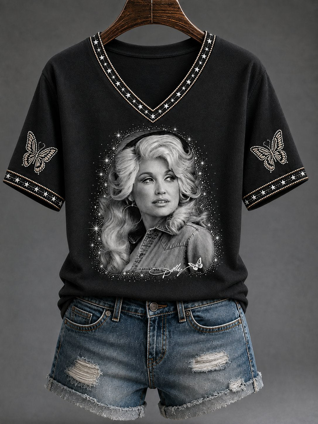 Women'S Country Music Legend Tribute Print T-Shirt