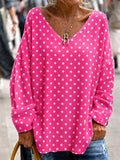 Women'S Breast Cancer Awareness Print Long Sleeve Shirt