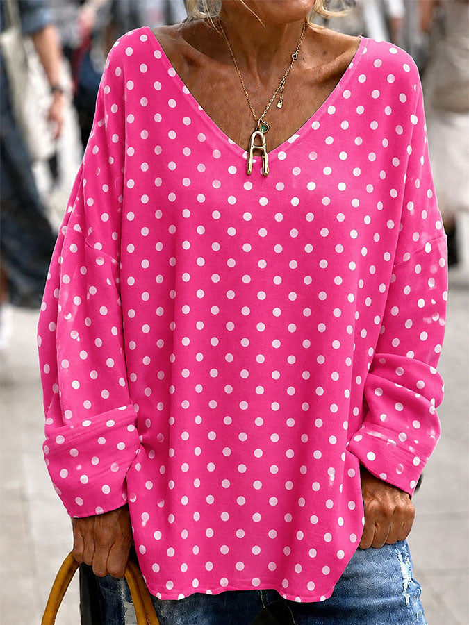 Women'S Breast Cancer Awareness Print Long Sleeve Shirt