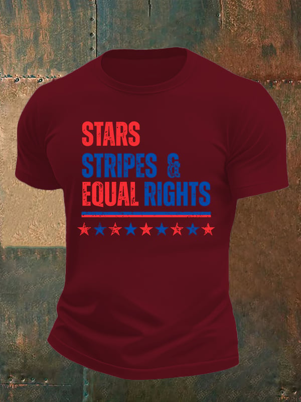 Men's The Stars and Stripes Print T-Shirt