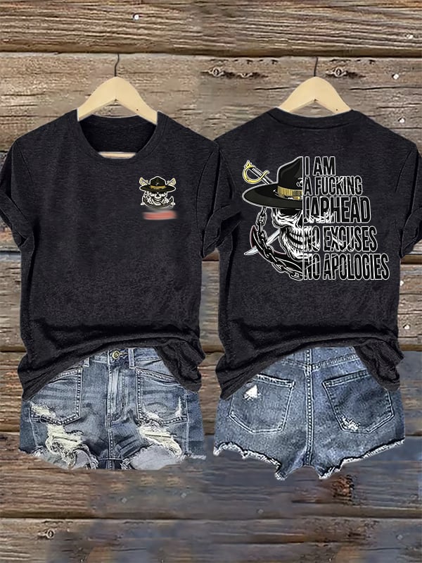 Women's Pirate Skull Print T-Shirt