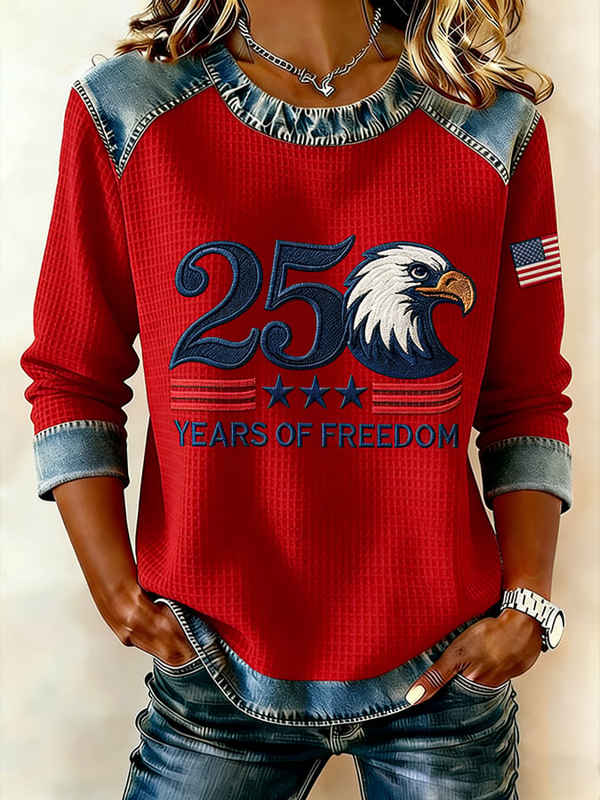 Women's 250th Anniversary Printed Short-Sleeved T-Shirt