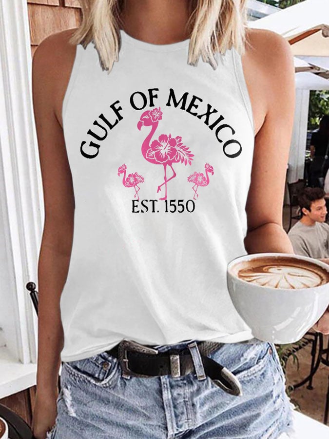 Women's Gulf Of Mexico Print Tank Top