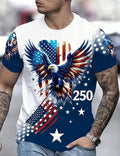 Men's 250th Anniversary Print Short-Sleeve Crew Neck T-Shirt