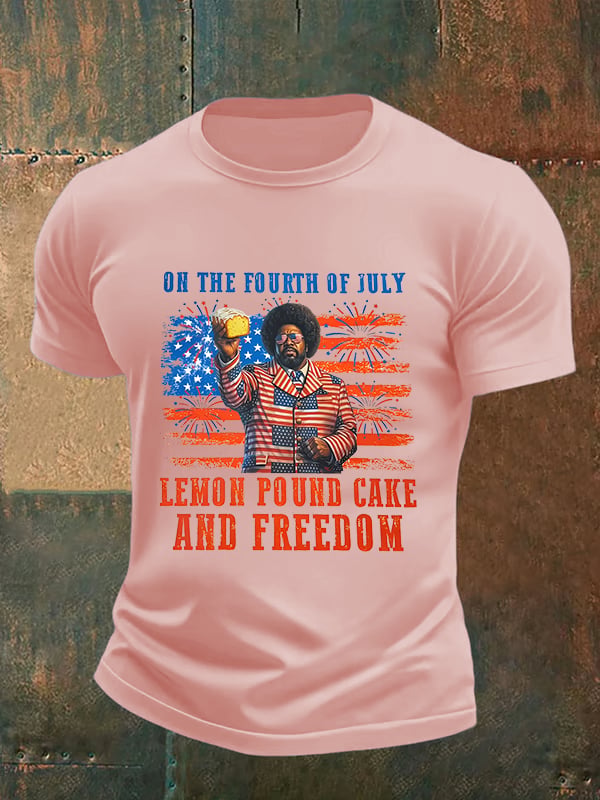 Men's Lemon Pound Cake  Printed T-Shirt