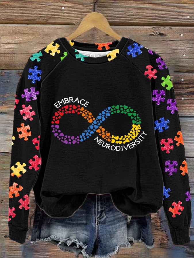 Women's Embrace Neurodiversity Print Sweatshirt