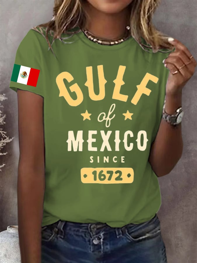 Women's Gulf of Mexico Printed Casual T-Shirt