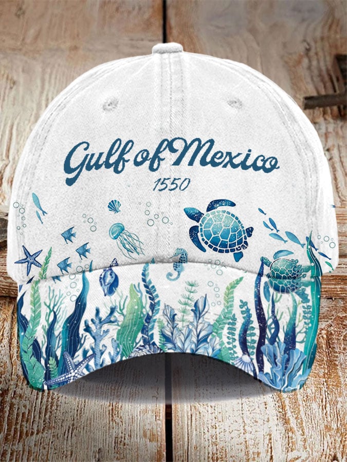 Unisex Gulf Of Mexico Print Hat