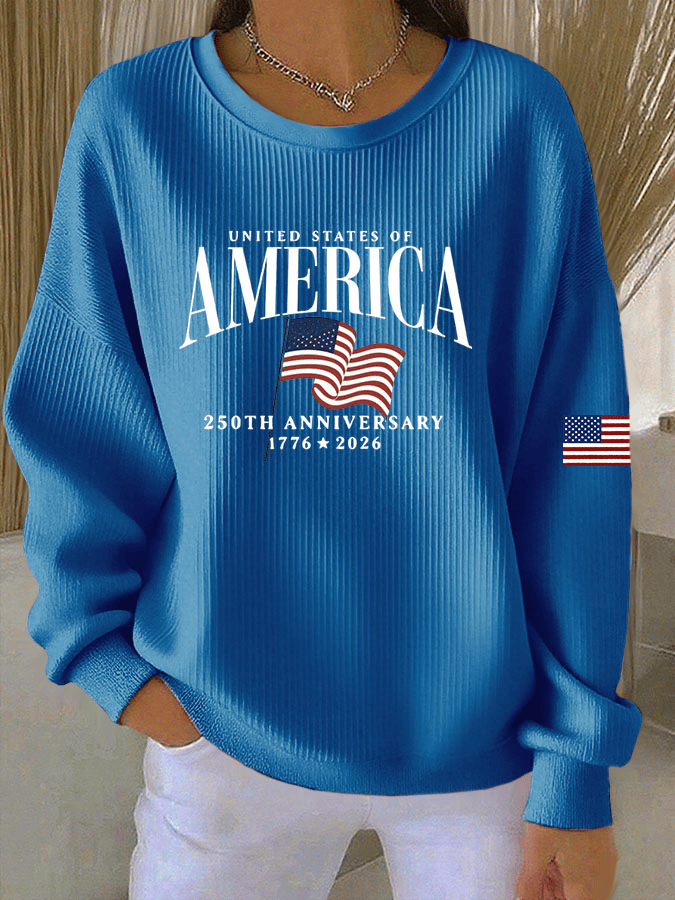 Women's Casual Print Long Sleeve Knit Top