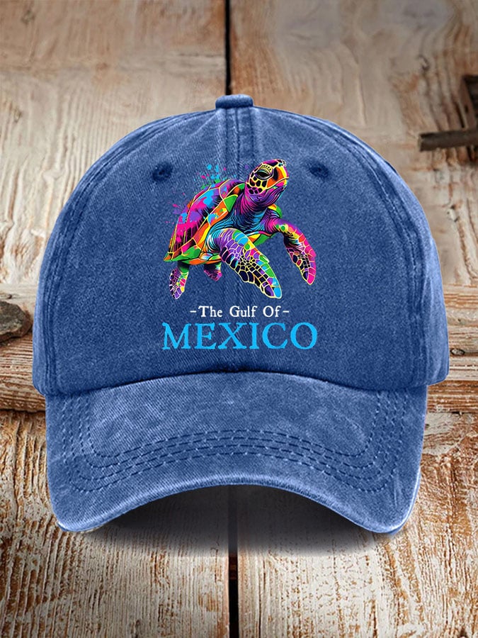 Gulf Of Mexico Print Baseball Cap
