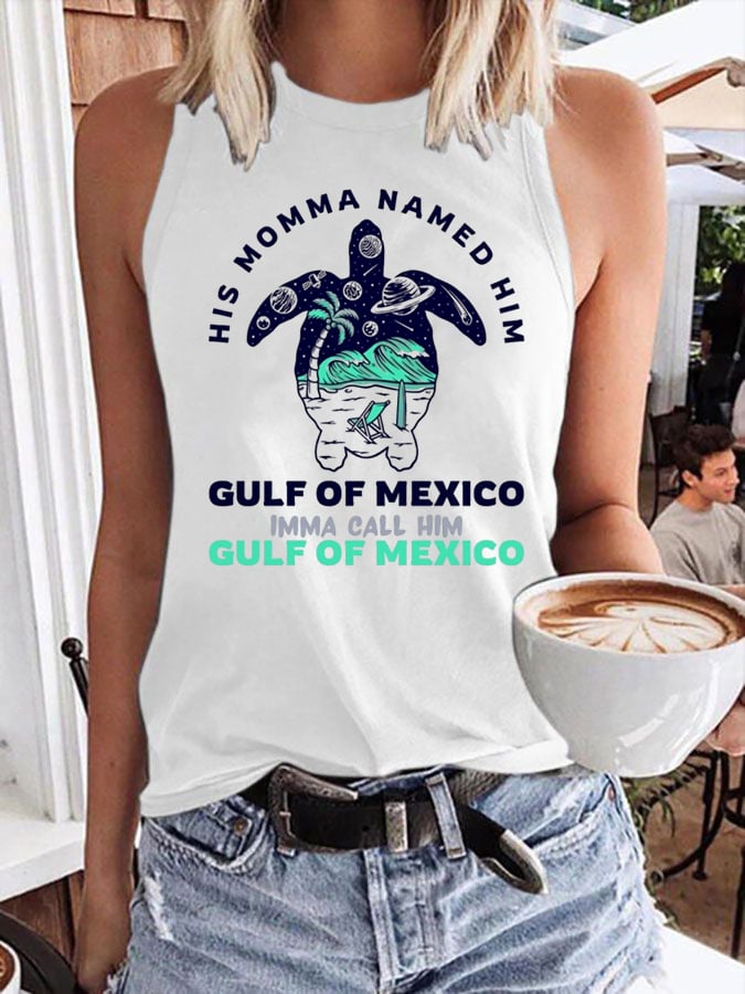 Women's Gulf of Mexico Crew Neck Tank Top