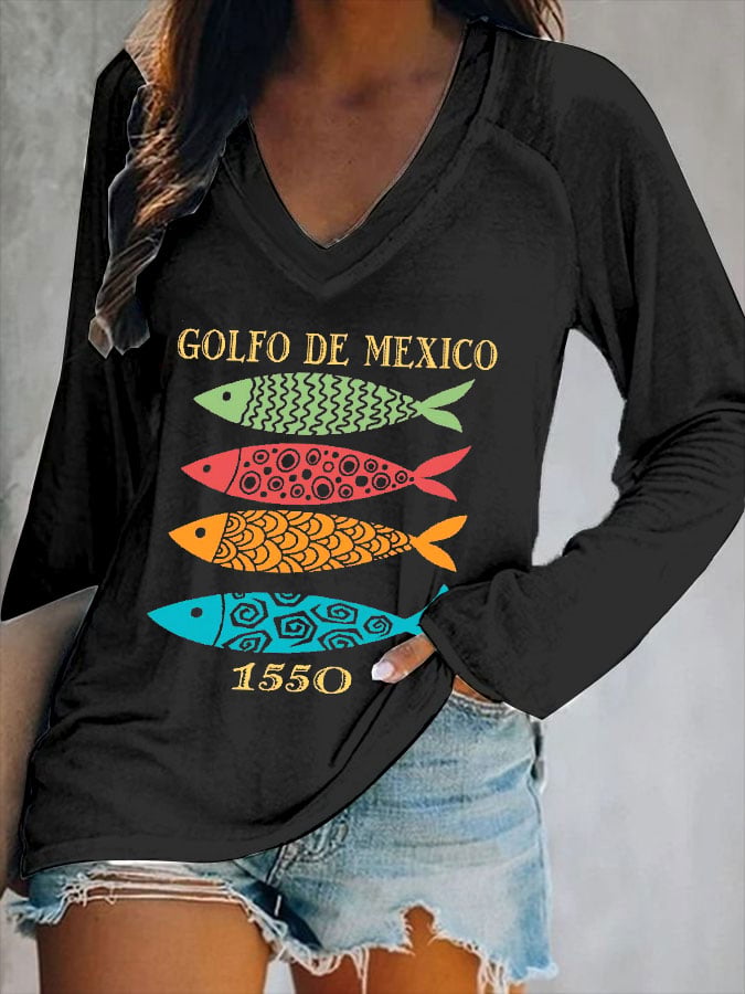 Women's Gulf Of Mexico Print T-Shirt