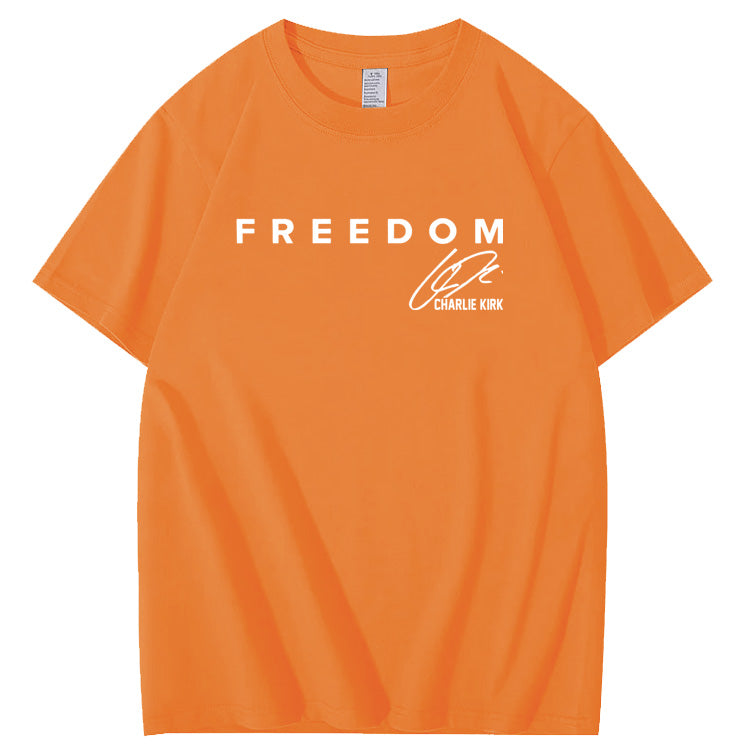 Freedom Pattern100% Cotton T-Shirt