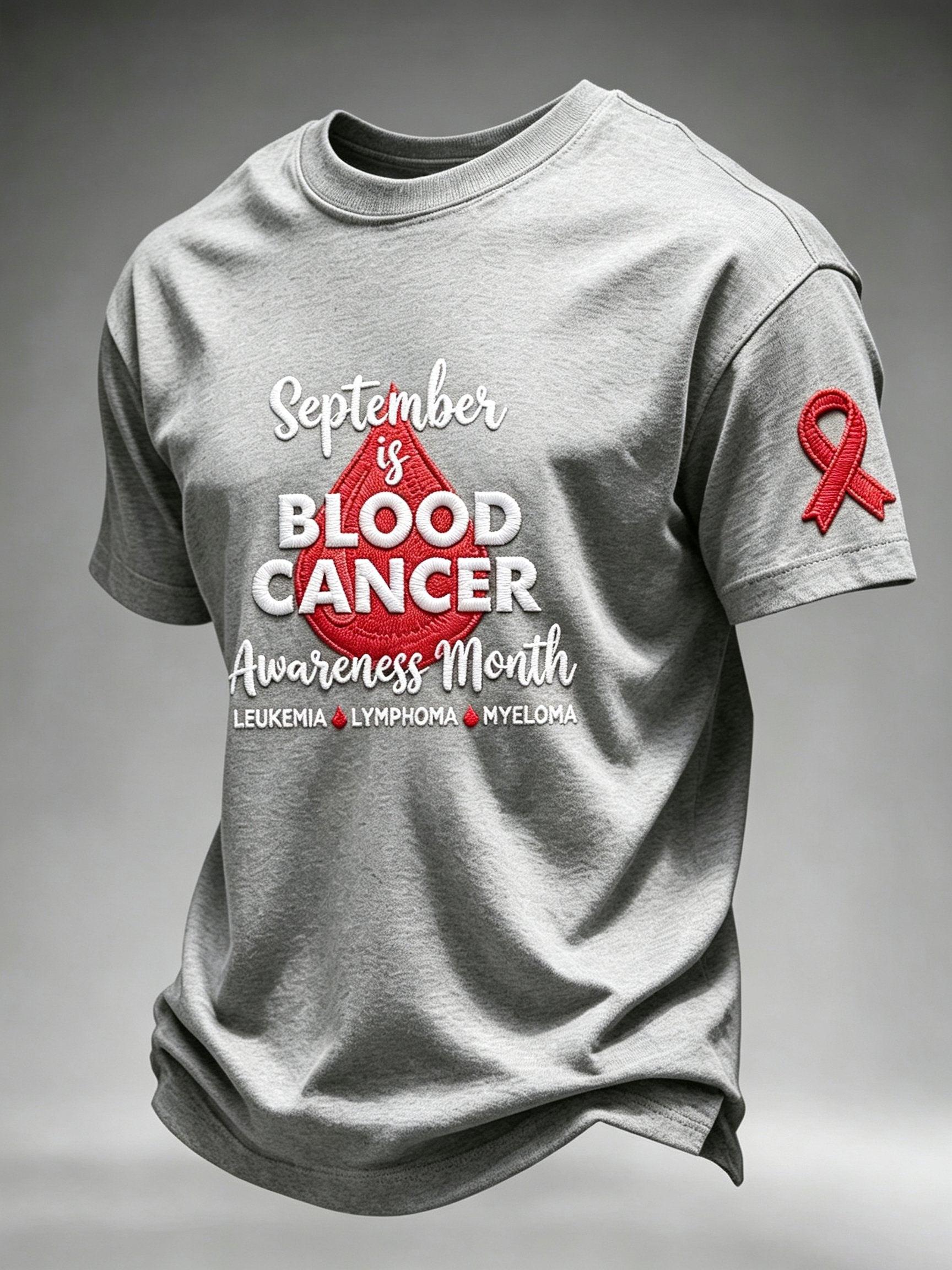Men's Blood Cancer Awareness Graphic T-Shirt