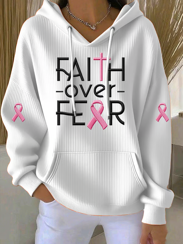 Women'S  Faith  Printed Casual Hoodie