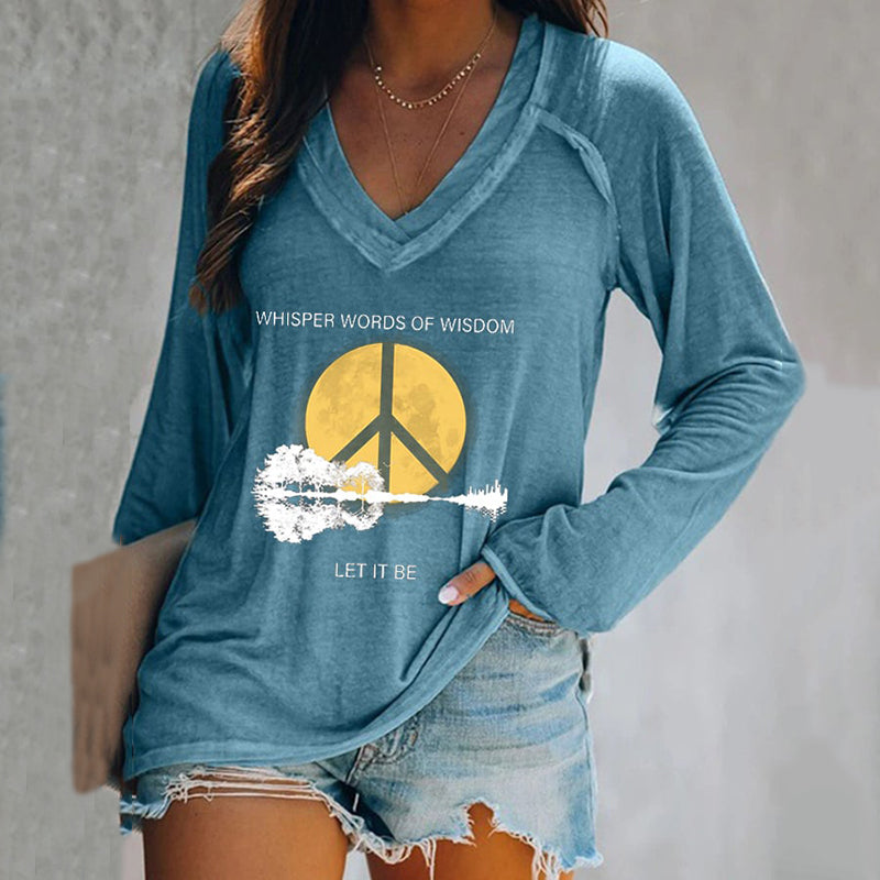 Whisper Words Of Wisdom Let It Be Print T-Shirt