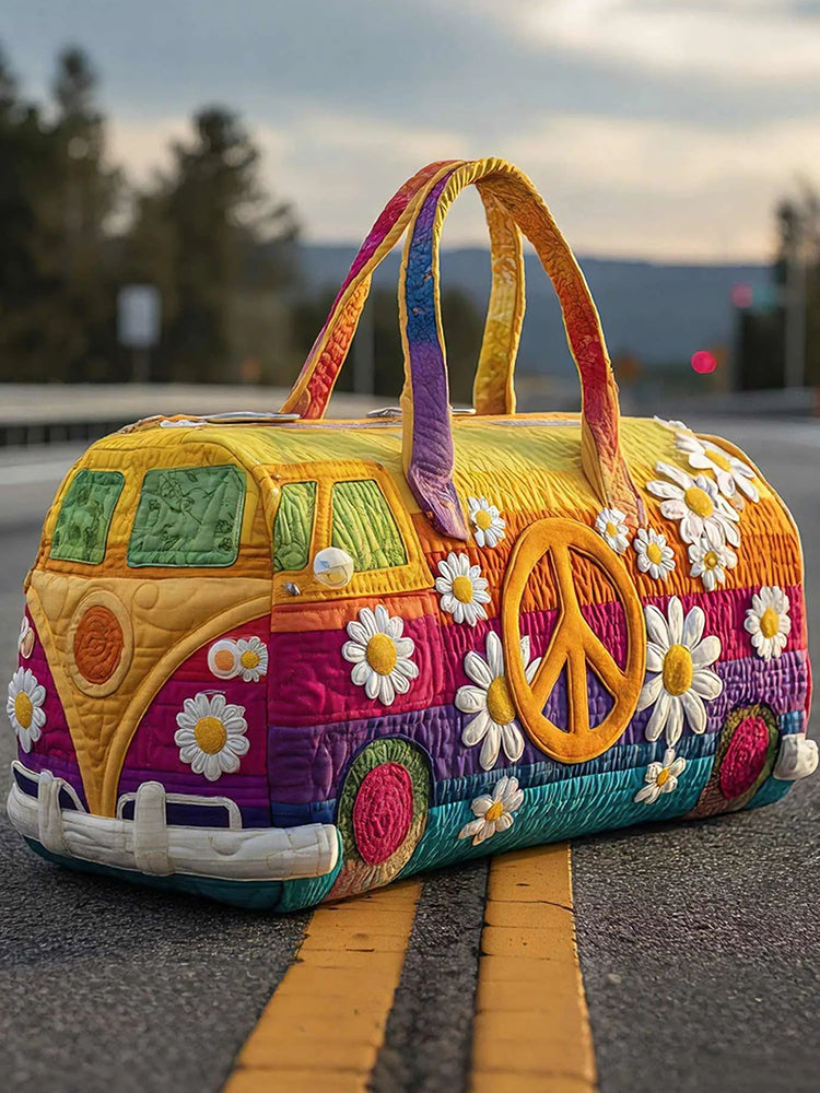 Hippie Journey Quilted Duffle Bag