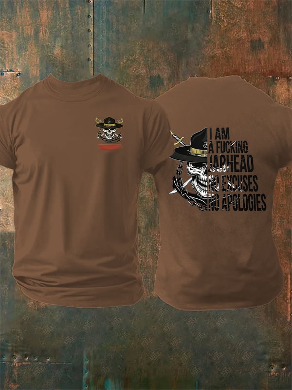 Men's  Pirate Skull Print T-Shirt
